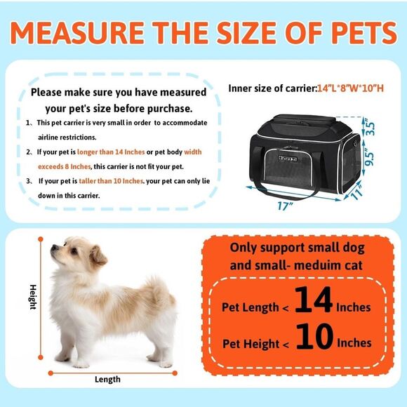 Petskd Pet Carrier -top expandable- for Small Cats and Dogs NEW - Picture 4 of 8